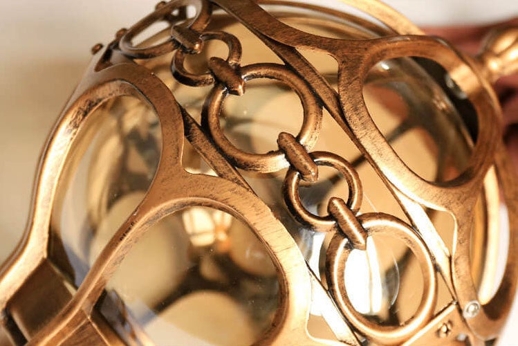 Suspension extérieure étanche à 1 lumière en forme de globe industriel rétro 