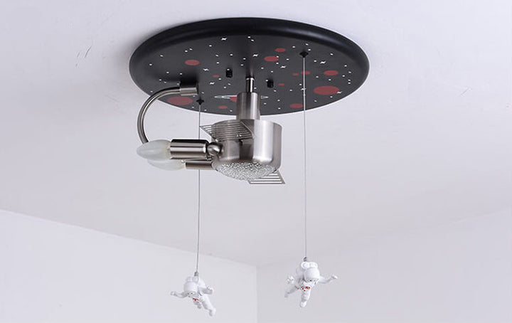 Plafonnier Satellite Spaceman Créatif 3 Lumières 