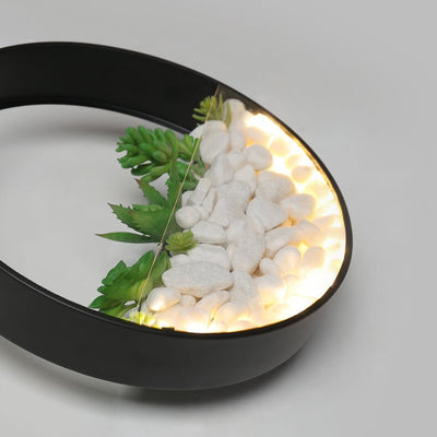 Modern Creative Round Plant 1-Light LED Wall Sconce Lamp