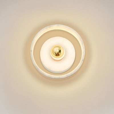 Nordic Light Luxury Marble 1-Light Wall Sconce Lamp