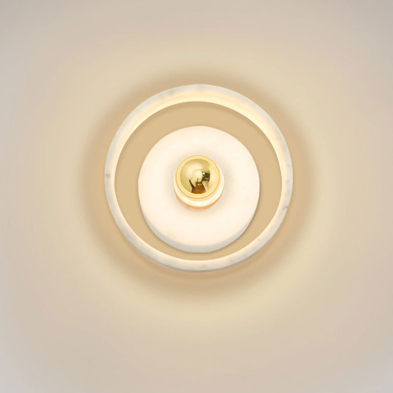 Nordic Light Luxury Marble 1-Light Wall Sconce Lamp
