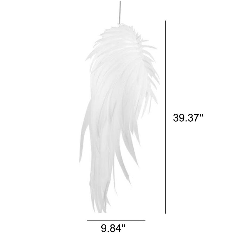 Modern PET Angel Wings Feather LED Pendant Light