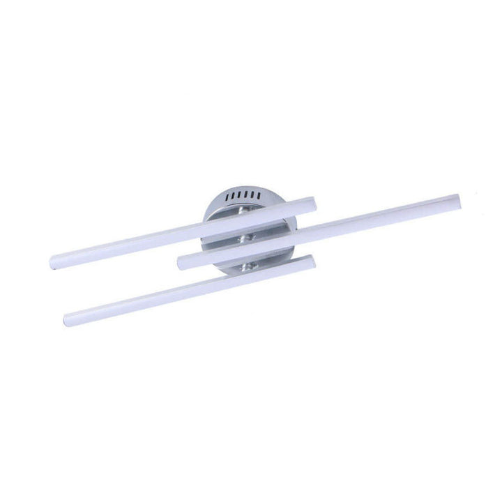 Minimalist Parallel Line LED Semi-Flush Mount Ceiling Light