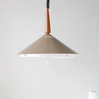 Industrial Iron Vintage Triangular Cone Design 2-Light Pendant Light