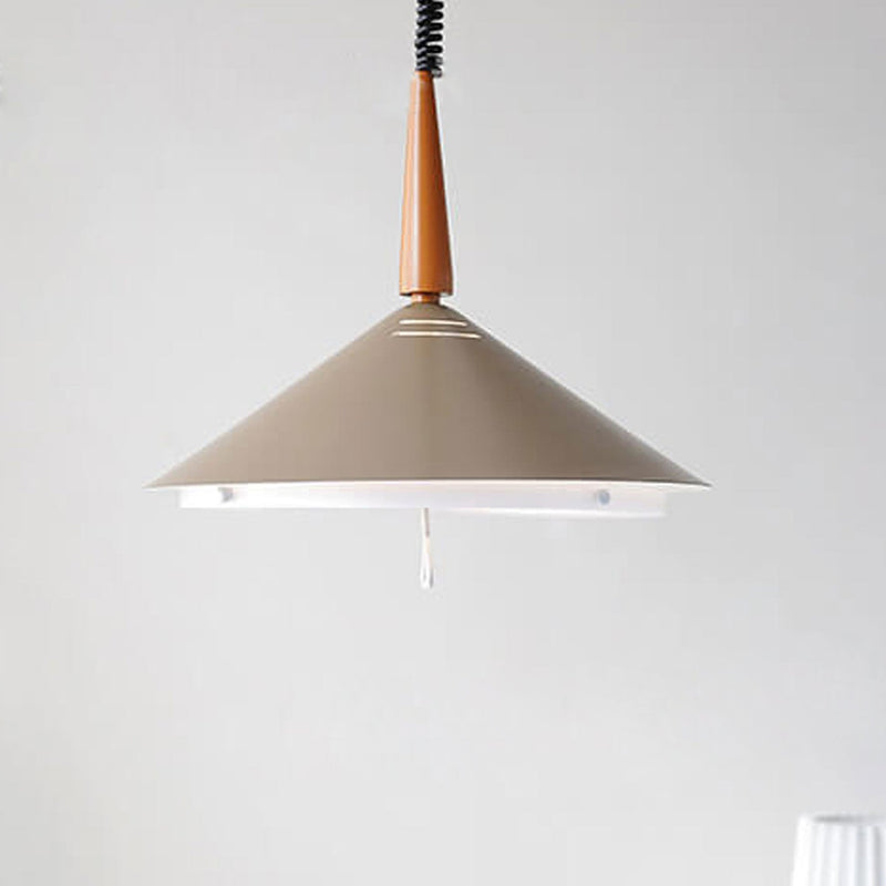 Industrial Iron Vintage Triangular Cone Design 2-Light Pendant Light