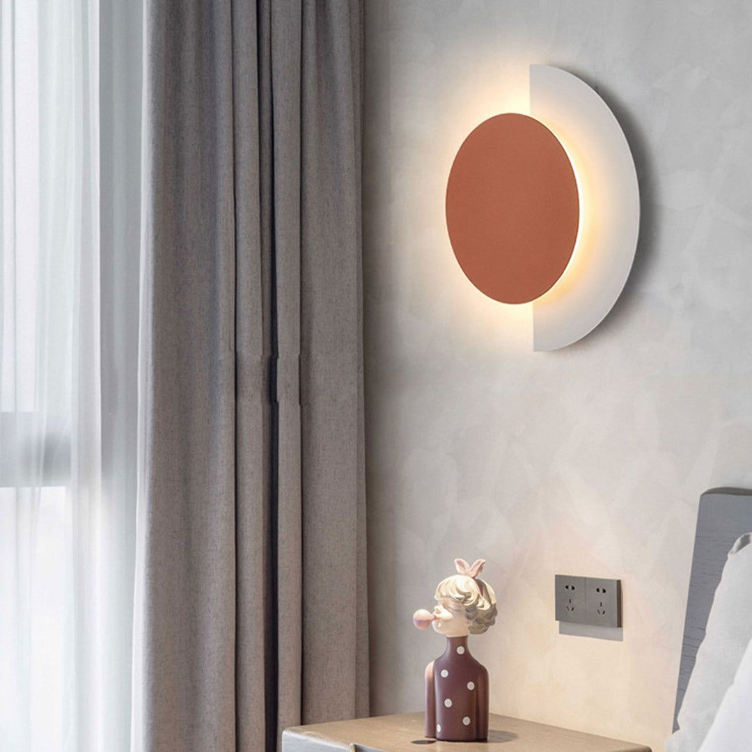 Nordic Postmodern Solid Color Schmiedeeisen Acryl LED Wandleuchte Lampe 