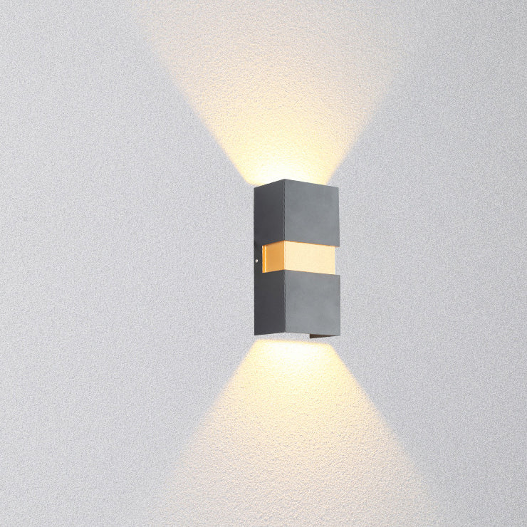 Moderne einfache wasserdichte Aluminium-LED-Außenwandleuchte 