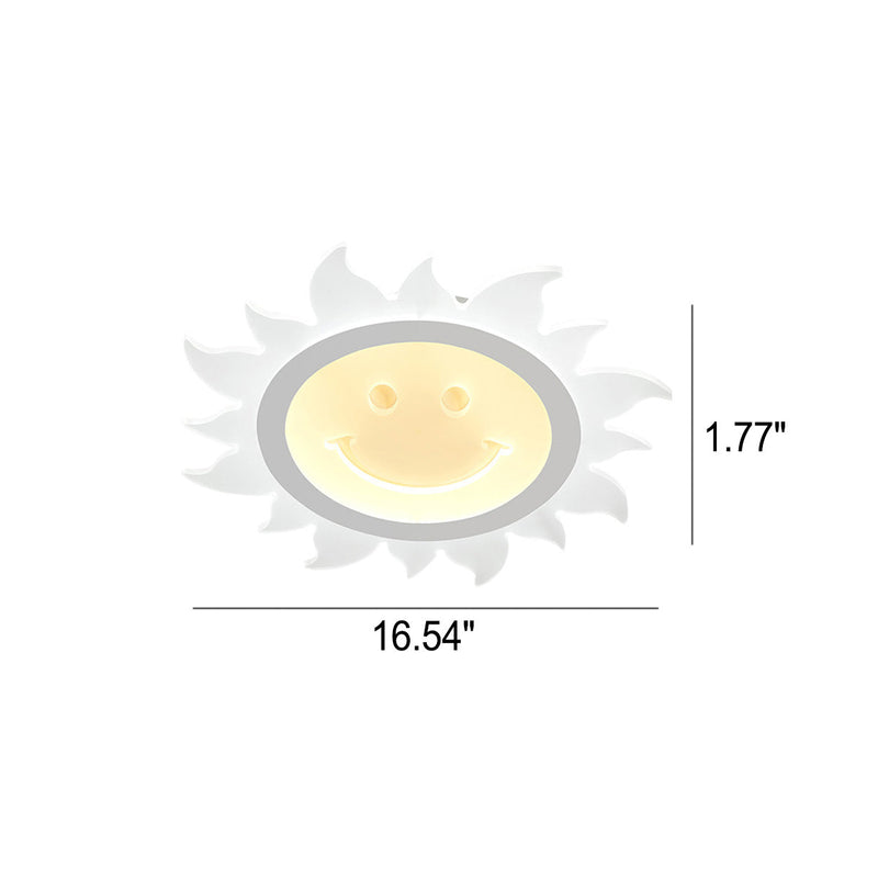 Creative Cartoon Smiley Sun LED-Deckenleuchte für bündige Montage