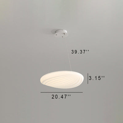 Modern PC Shell Shape LED Creative Flush Mount Light