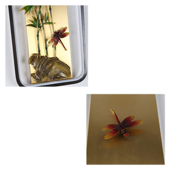 Moderne chinesische Emaille-Wandbild-Design-LED-Wandleuchte 