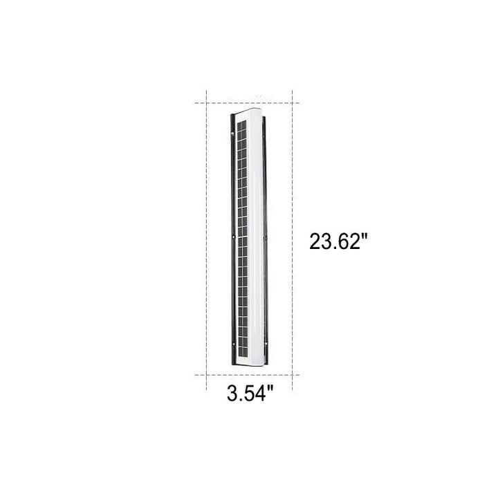 Modern Long Acrylic Solar LED Waterproof Outdoor Garden Wall Light