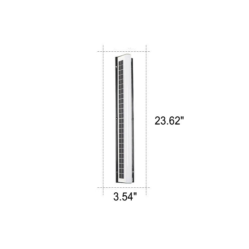 Lampe murale de jardin extérieure étanche moderne à LED solaire acrylique longue 
