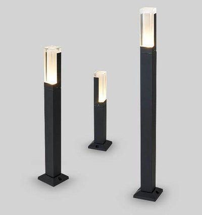 Colonne lumineuse de pelouse acrylique LED extérieure étanche pour jardin 