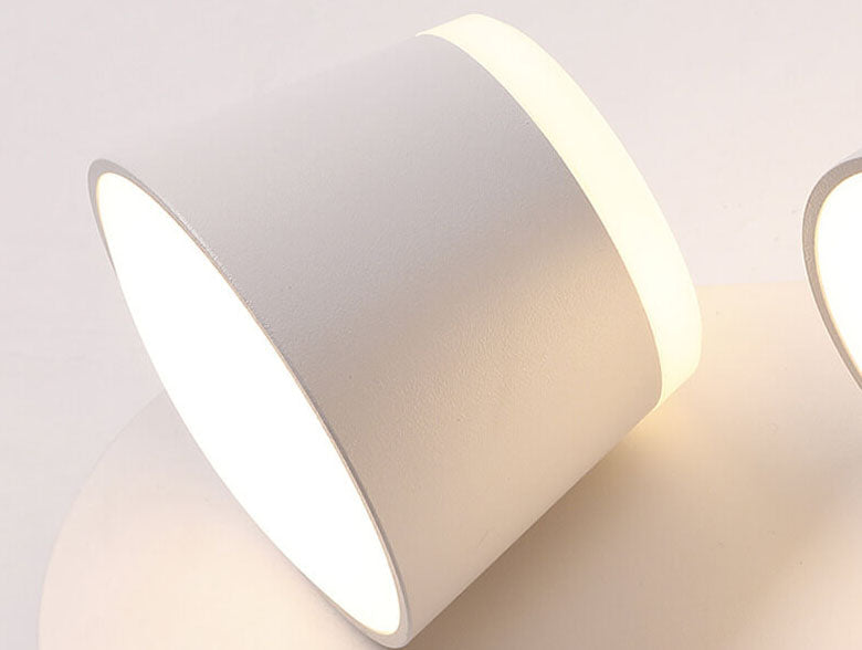 مصباح حائط LED بظل أسطواني دوار نورديك 1/2/3 