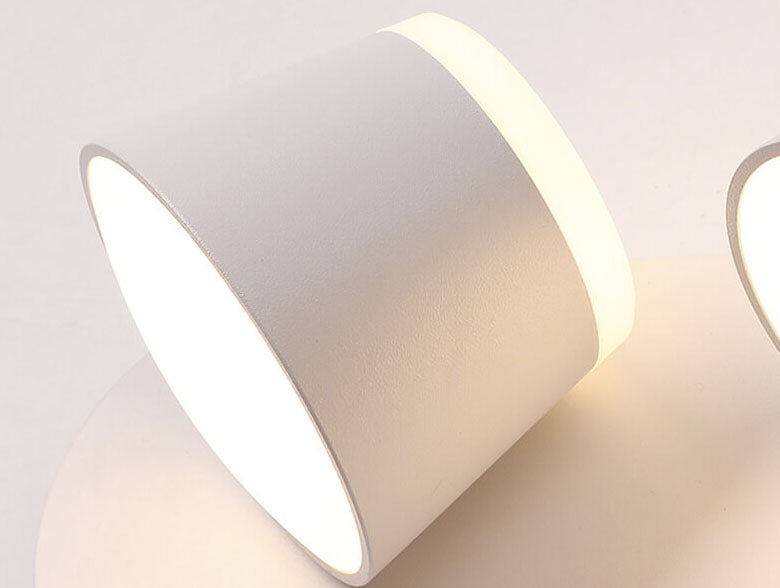 Nordic Rotatable Cylinder Shade 1/2/3 Light LED  Wall Sconce Lamp