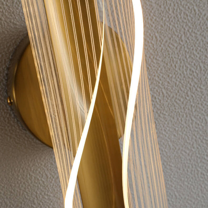Modern Acrylic Curly LED Wall Sconce Lamp