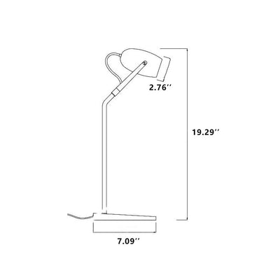 Modern Rose Gold Adjustable 1-Light LED Desk Lamp
