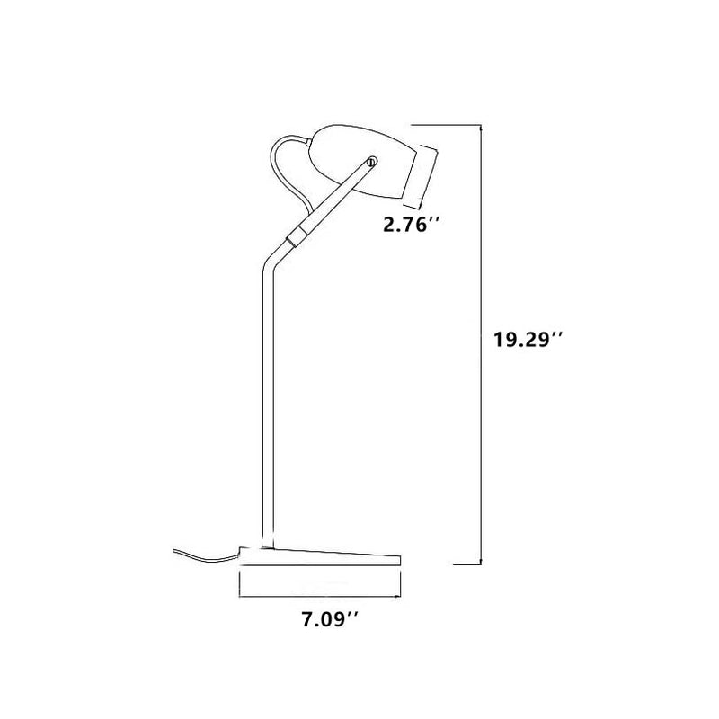 Modern Rose Gold Adjustable 1-Light LED Desk Lamp