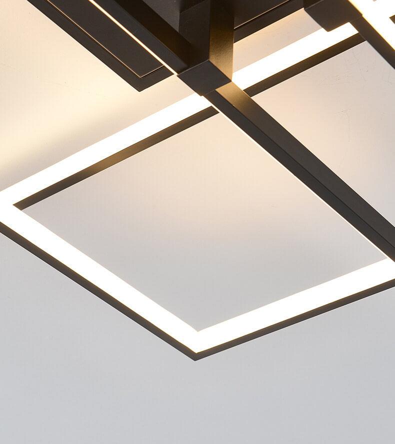 مصباح سقف LED مستطيل من الألومنيوم بتصميم عصري مبتكر 