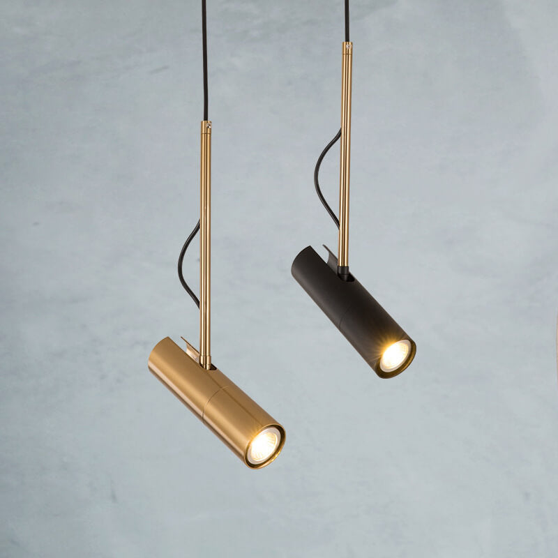 Moderne minimalistische goldene 1-flammige LED-Spot-Pendelleuchte 
