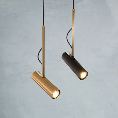 Lampe suspendue moderne et minimaliste à 1 lumière LED dorée