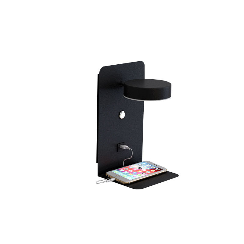 Moderne Eisen Quadrat LED USB Wiederaufladbare Wandleuchte 