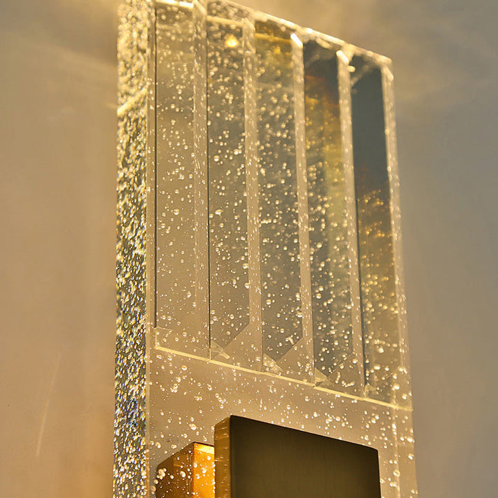 Moderne Bubble Crystal Square Luxus LED Wandleuchte 