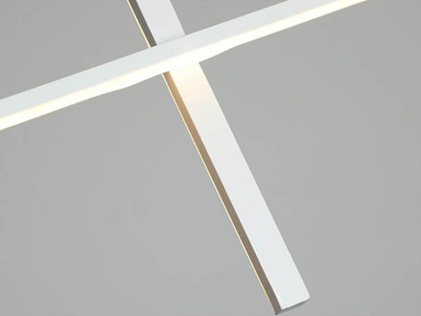 Moderne minimalistische Langlinien-LED-Kronleuchter 
