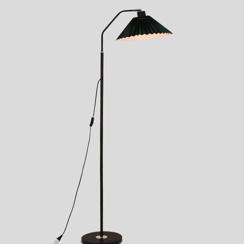 Minimalistische Stofffaltenlampe 1-Licht Stehende Stehlampe 