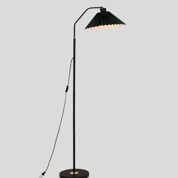 Minimalistische Stofffaltenlampe 1-Licht Stehende Stehlampe 