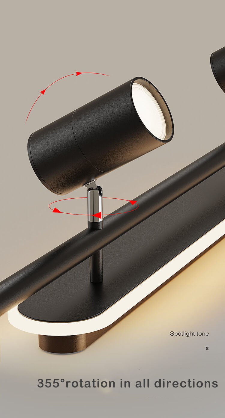 Modern Minimalist Tubular 5-Light LED Track Light