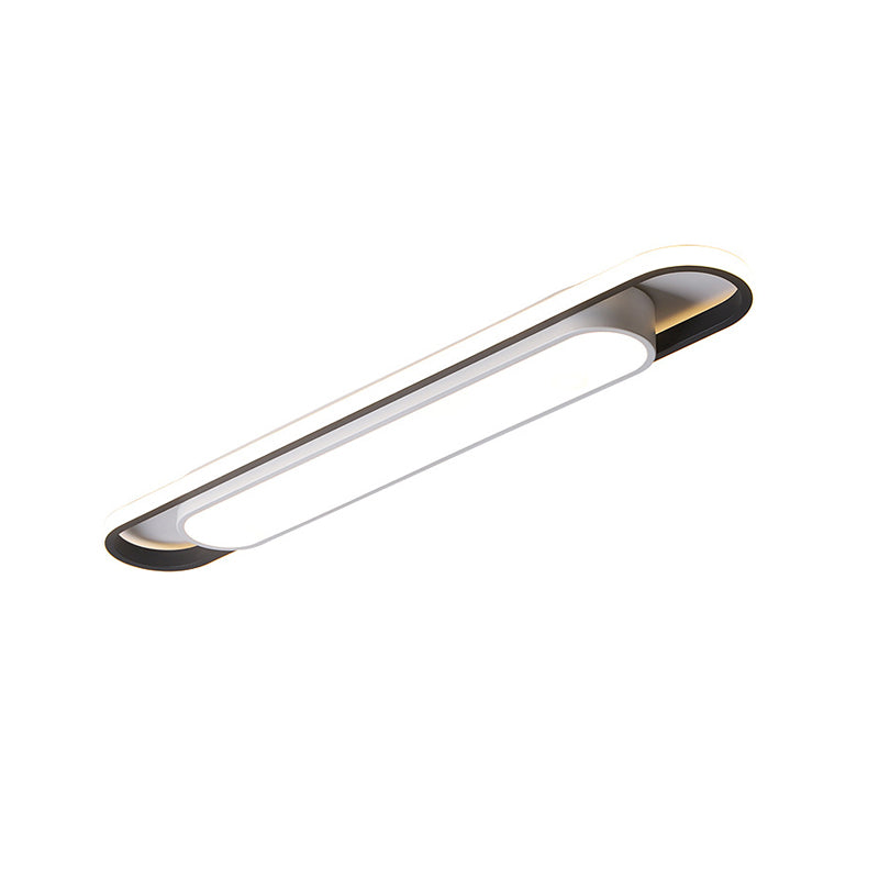 Nordic Minimalist Long Bar Ring LED Deckeneinbau-Deckenleuchte 