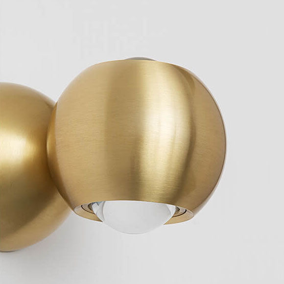 Modern Luxury Copper Cylindrical Mini LED Wall Sconce Lamp