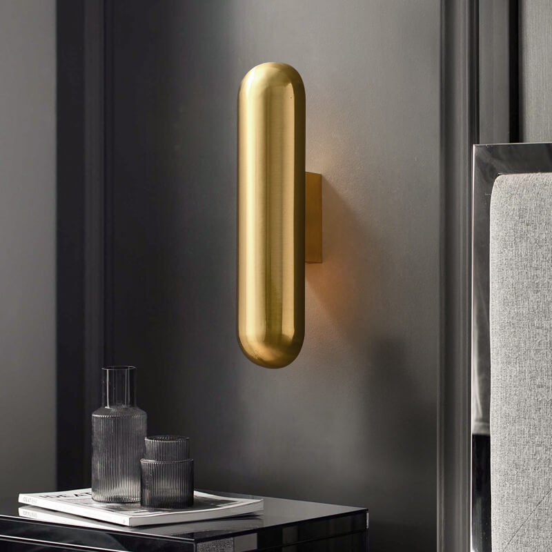 Modern Simple Column 1-Light LED Wall Sconce Lamp