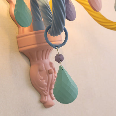 Creative Macaron Candelabra 2-Light Wall Sconce Lamp