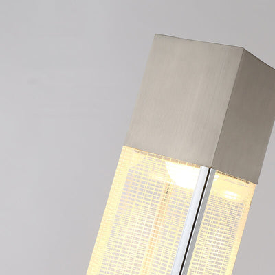 Modern  Acrylic Long Bar Column LED Standing Floor Lamp