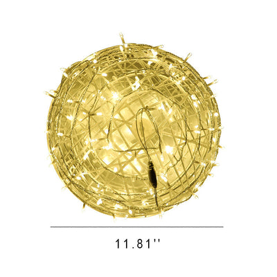 Boule enchevêtrée LED extérieure étanche décorative pour jardin 