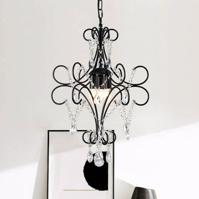 Vintage Luxury Crystal Candle Design 1/3 Light Chandelier