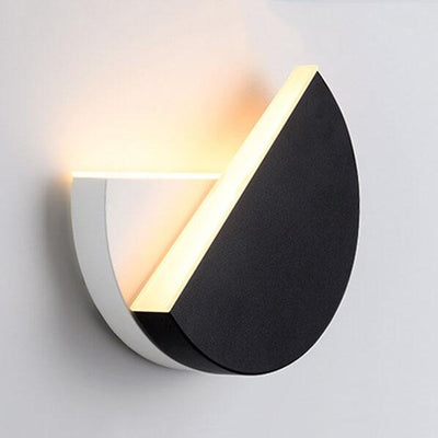 Modern Round Splicing 1-Light LED Rotatable Wall Sconce Lamp