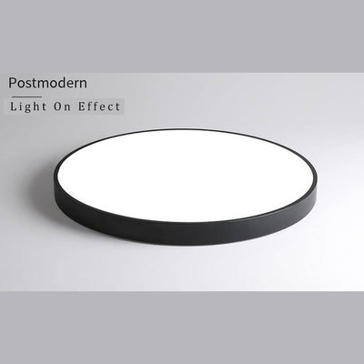 Simple Circle 1-Light LED Flush Mount Lighting