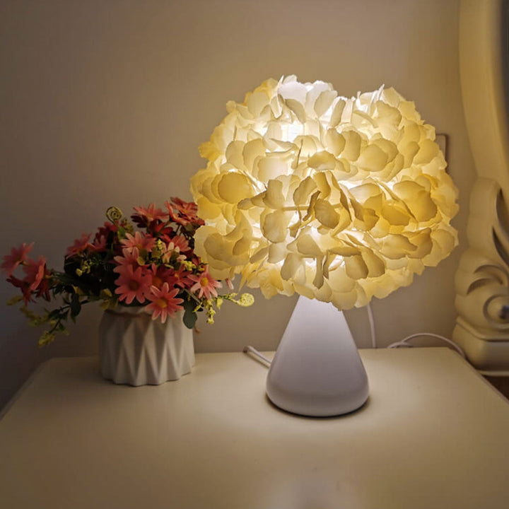 Simulation de tissu Gourd Flower Bouquet Design Lampe de table à 1 lumière 