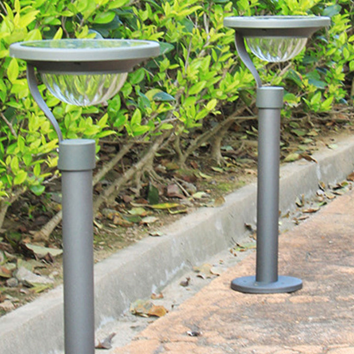 Luz de jardín solar LED impermeable de uso dual moderna de piso a techo para exteriores 