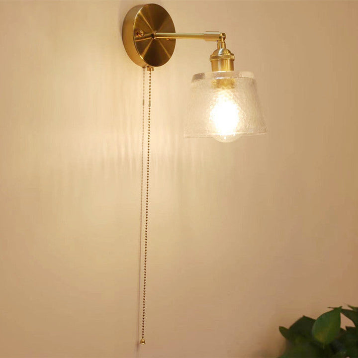 Applique murale à 1 lumière avec fermeture éclair créative en verre moderne nordique 