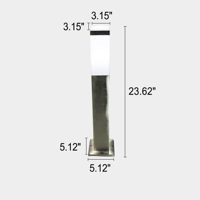 Garten-quadratische Säule im Freien wasserdichte LED-Pfad-Landschaftsleuchte 