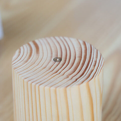 Lámpara de Mesa Táctil LED de Madera Creativa 