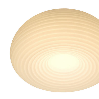 Minimalist Round Globe PE Material LED Flush Mount Ceiling Light