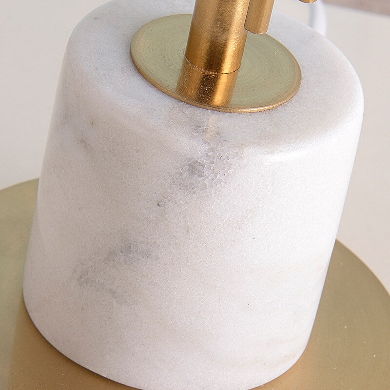 Nordic Luxury Fabric Marble Base 1-Light Table Lamp