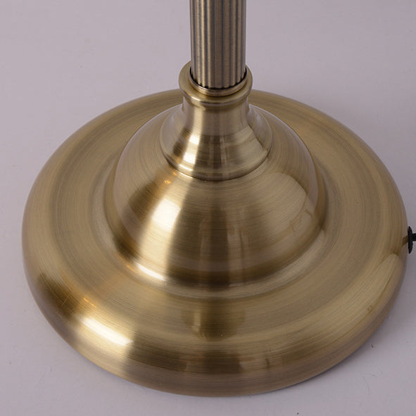 Industrielle Retro-Gold-Eisen-Langarm-1-Licht-LED-Tischlampe 
