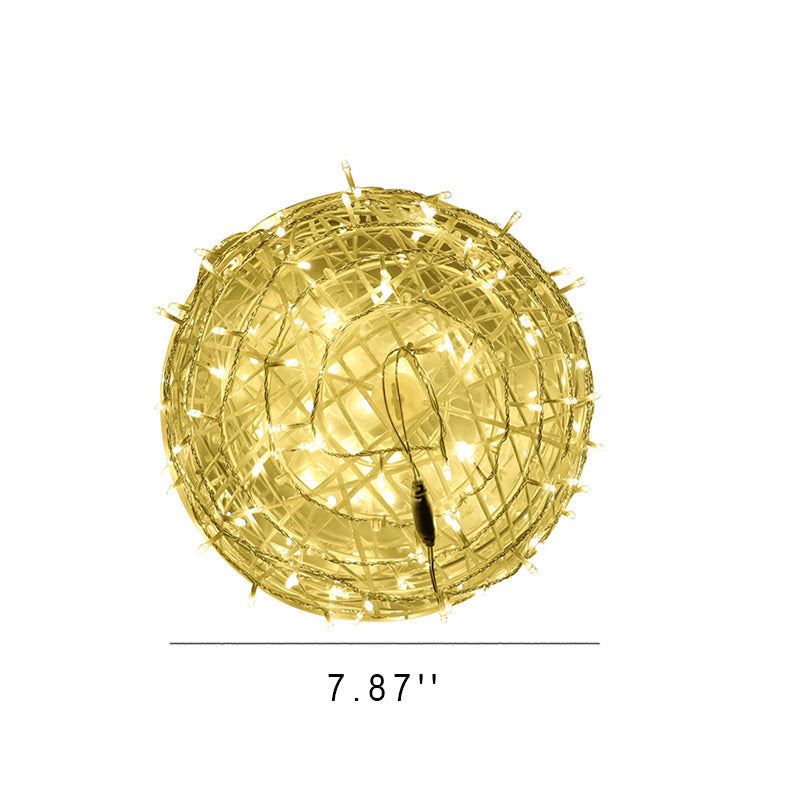 Boule enchevêtrée LED extérieure étanche décorative pour jardin 