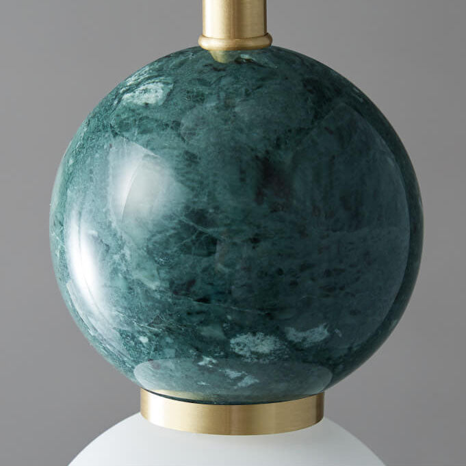 Modern Marble Round Ball 1-Light Pendant Light